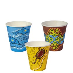 Paper Coffee Cup Core Aqueous Lined Single Wall Keip Series Plastic Free Packing 8 Oz Super