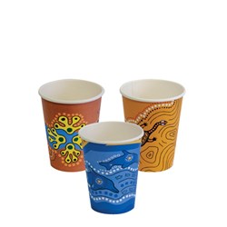 Paper Coffee Cup Biodegradable & Compostable Aqueous Lined Single Wall Keip series 8 oz  