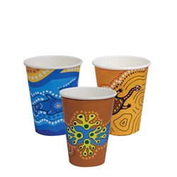 Paper Coffee Cup Biodegradable & Compostable Aqueous Lined Single Wall Keip series 12 oz  
