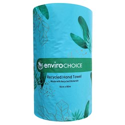Paper Hand Towel Roll Recycled White 190mm x80m