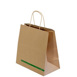 Paper Carry Bag Twist Handle Kraft Medium 275Hx280W+150G mm