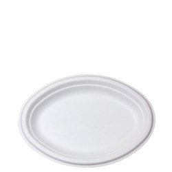 Plate Oval Natural Fibre Natural 10X 7.5 Inch