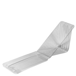Sandwich Wedge Recycled Pet Clear Large