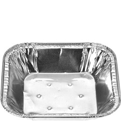 Foil Container Small Square Pie Plain