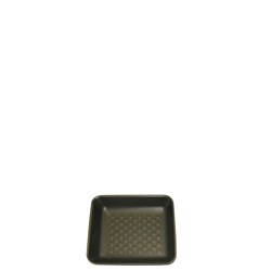 Food Tray Open Cell Black 8x7 Inch