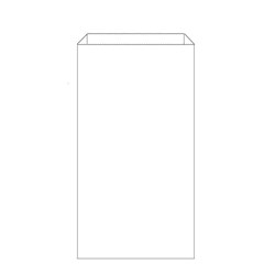 Paper Bag #1 White Bread 280 X 150x55mm