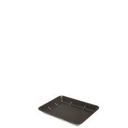 Food Tray FST Foam Deep Black 8x7 Inch
