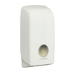 Toilet Tissue Interleaved Dispenser Aquarius ABS Plastic Lockable White