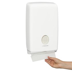 Hand Towel Dispenser Aquarius Compact White 