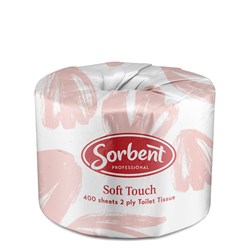 Toilet Tissue Sorbent Soft Touch 2Ply 400S