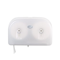 Toilet Tissue Dispenser Double Junior Jumbo Roll (Jrt) White
