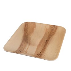 Plate Square Flat Palm Leaf 250mm
