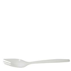Cutlery Spork Plastic White 6 Inch