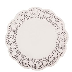 Doyley Paper Lace Round White 10.5 Inch