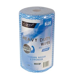 Wipes On Roll Heavy Duty Blue 85Sheets 300x530mm
