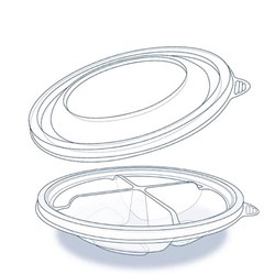 Food Bowl Round Sanplast #11-226 And Lids Set